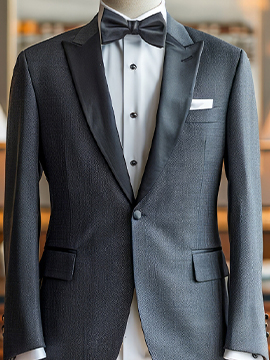 Satin Trim Tuxedo