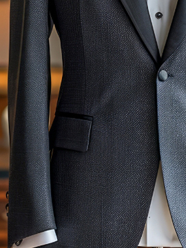 Satin Trim Tuxedo