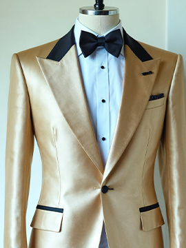 Gold Tuxedo Blazer